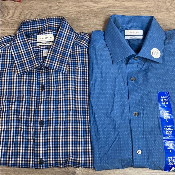 Lucky Brand Other - Calvin Klein Lucky Brand Shirt Lot 16-16.5 32/33